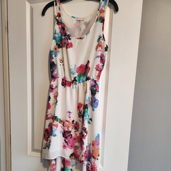 Floral High Low Dress - Picture 1 of 3